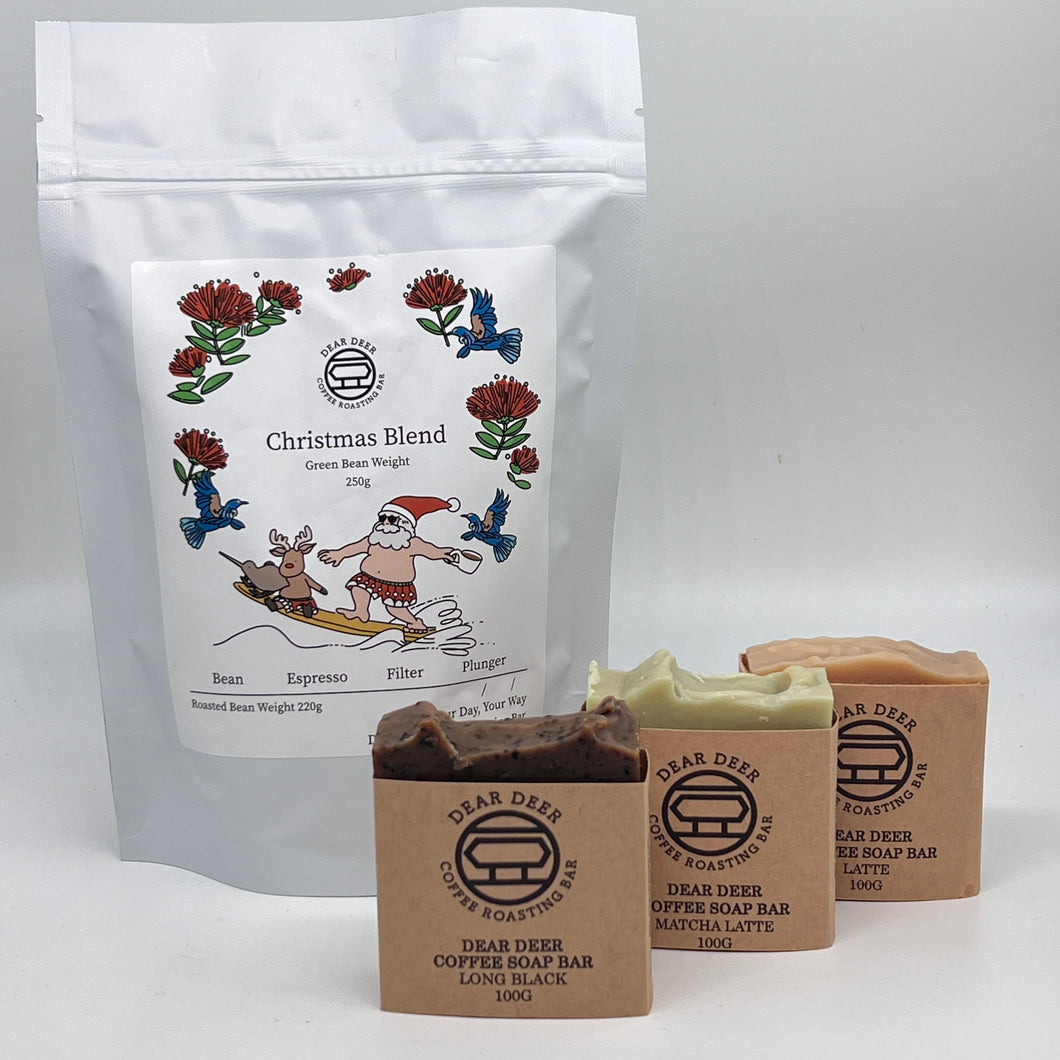 SET A: [2025 Christmas Gift]  2025 Christmas Blend 250g + Dear Deer Original Soap x 1