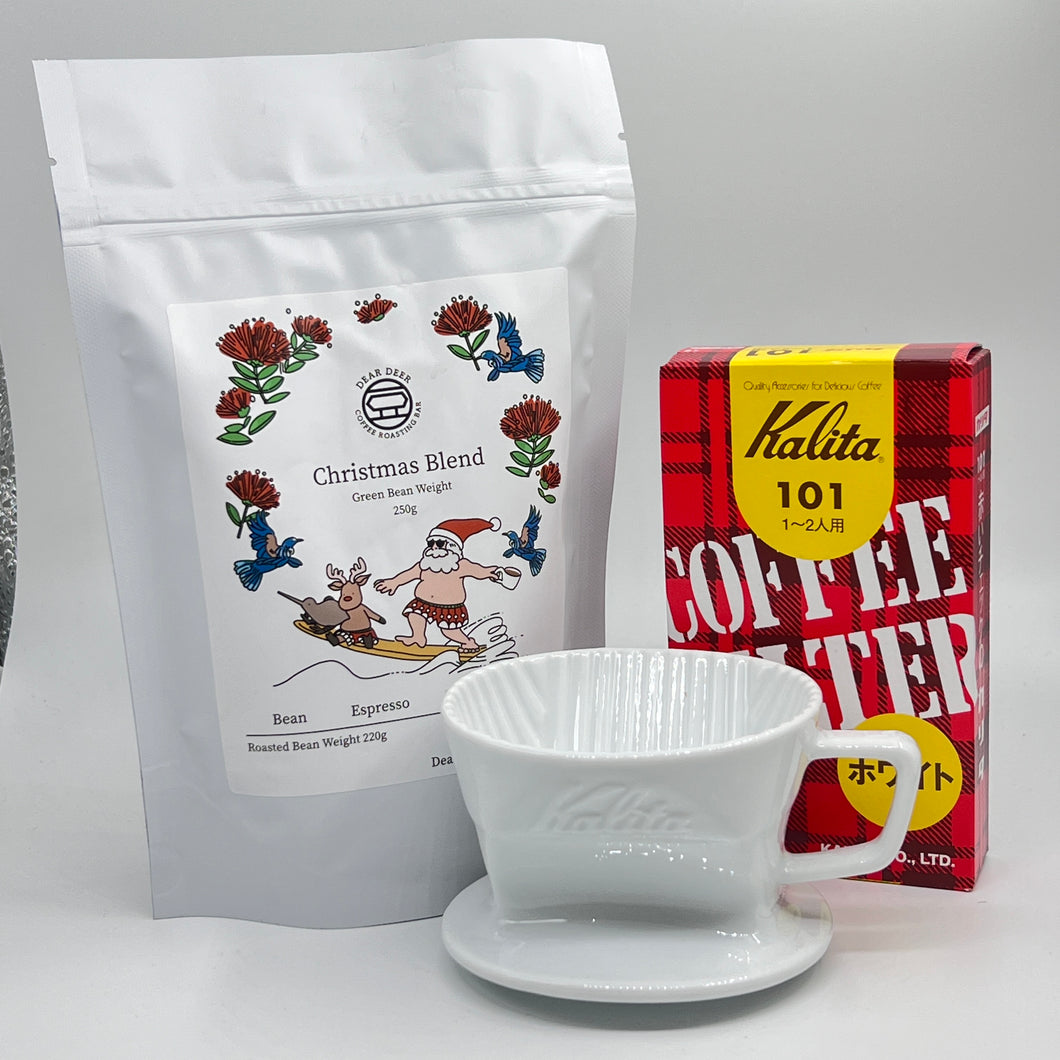 SET B: [2025 Christmas Gift]  2025 Christmas Blend 250g + Kalita Dripper & Paper Set